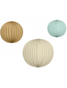 Bolas Papel Azul e Bege